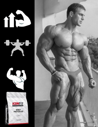 ICONFIT Whey Protein 80 (Top Product, 1KG) Creme Brulee