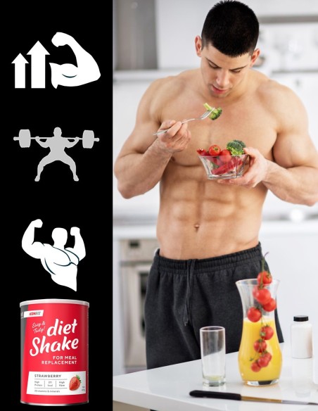 ICONFIT Diet Shake (495g) Strawberry