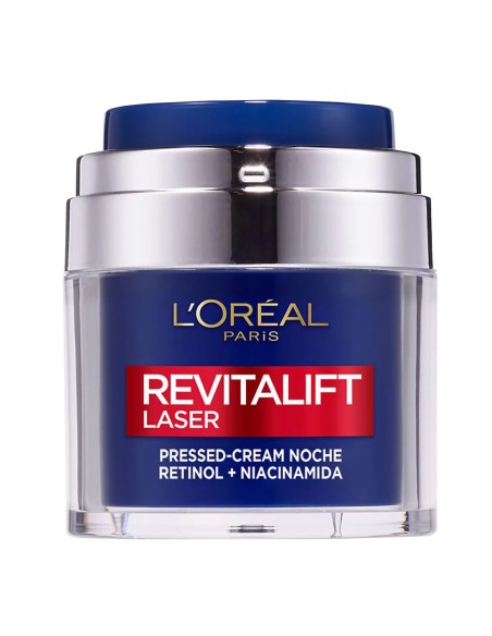 L'Oréal Paris REVITALIFT LASER pressed cream noche con retinol + niacinamida