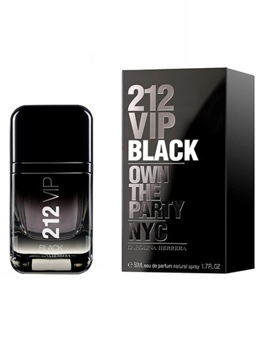 C.H. 212 VIP BLACK MEN EDP SPRAY 50 ML