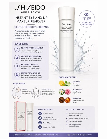 Shiseido Instant Eye &amp Lip Makeup Remover 125 ml