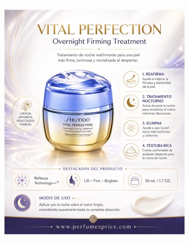 Shiseido VITAL PERFECTION overnight firming treatment Firming Facial Treatment 50 ml