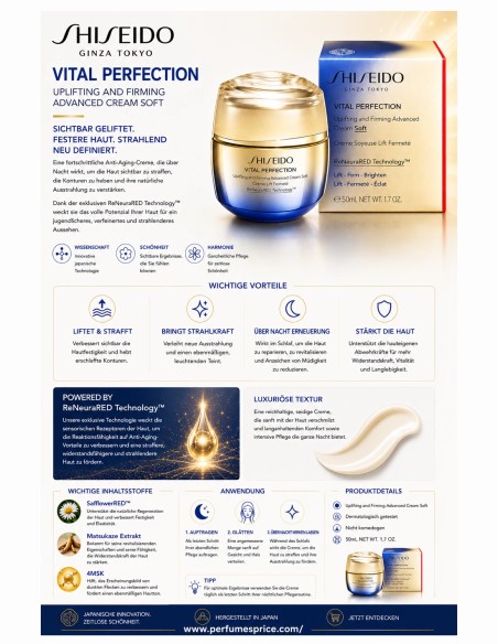 Shiseido VITAL PERFECTION uplifting &amp; firming cream 50 ml