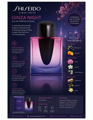 GINZA Night Eau de Parfum Intense 50 ml
