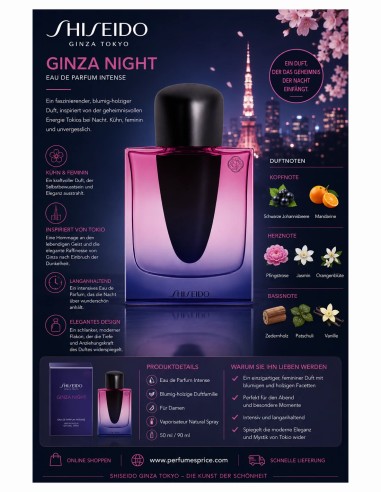 GINZA Night Eau de Parfum Intense 50 ml