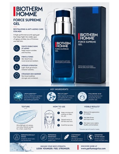 Biotherm HOMME FORCE SUPREME gel 100 ml