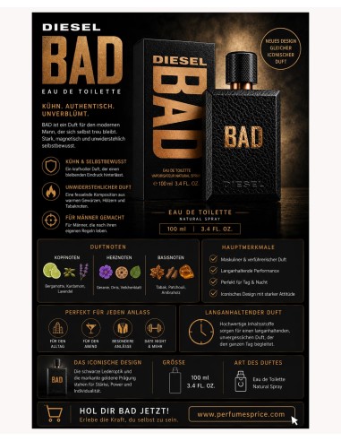 Diesel BAD eau de toilette spray 50 ml