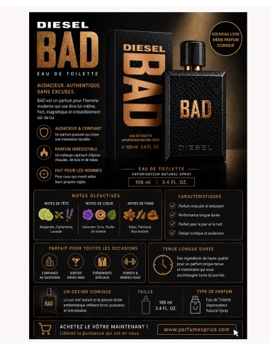 Diesel BAD eau de toilette spray 50 ml