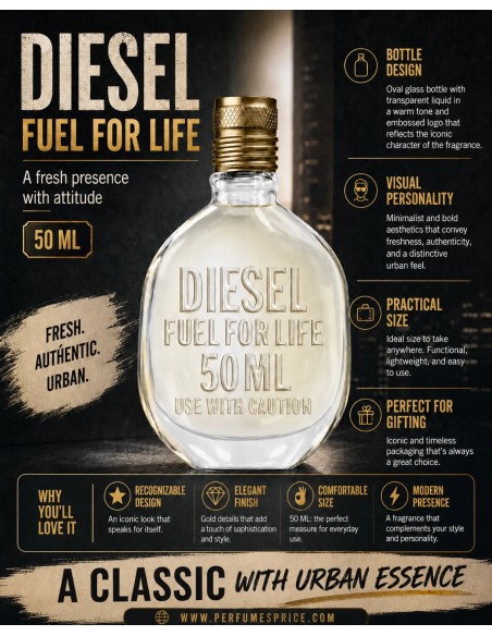 Diesel FUEL FOR LIFE POUR HOMME eau de toilette spray 50 ml