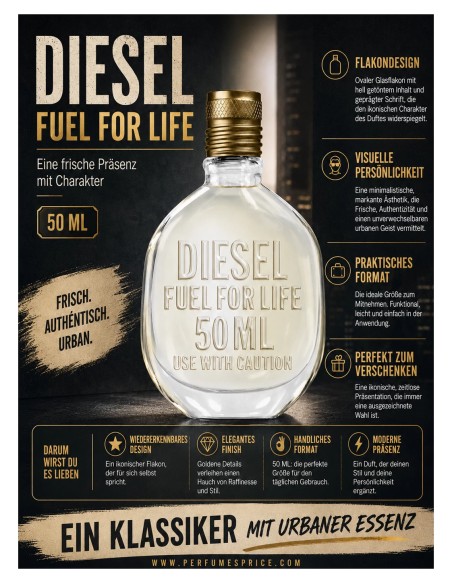 Diesel FUEL FOR LIFE POUR HOMME eau de toilette spray 50 ml