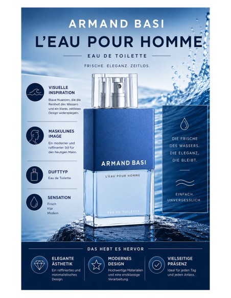 Armand Basi L'EAU POUR HOMME eau de toilette spray 125 ml
