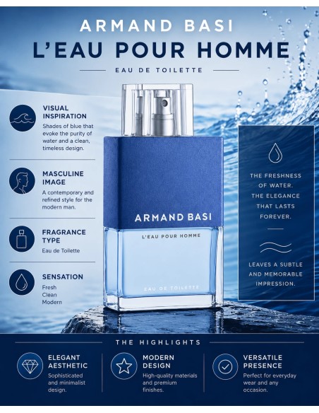 Armand Basi L'EAU POUR HOMME eau de toilette spray 75 ml