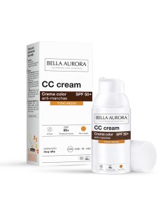 BELLA AUR. ANTI-SPOT SUNSCREEN CC MEDIUM TONE SPF50+30ML 2