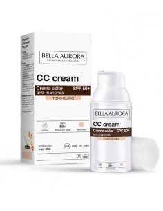BELLA AUR. ANTI-SPOT SUNSCREEN CC LIGHT TONE SPF50+30ML 2