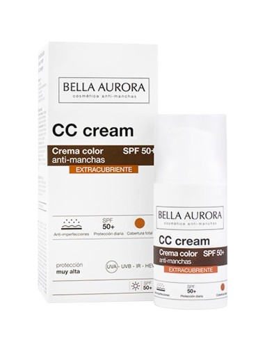 BELLA AUR. ANTI-SPOT SUNSCREEN CC EXTRACUBRIENTE SPF50+ 30ML