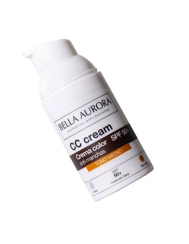 BELLA AUR. SAULES AIZSARGKRĒMS PRET SAULES PLANKUMIEM CC EXTRA SPF50+